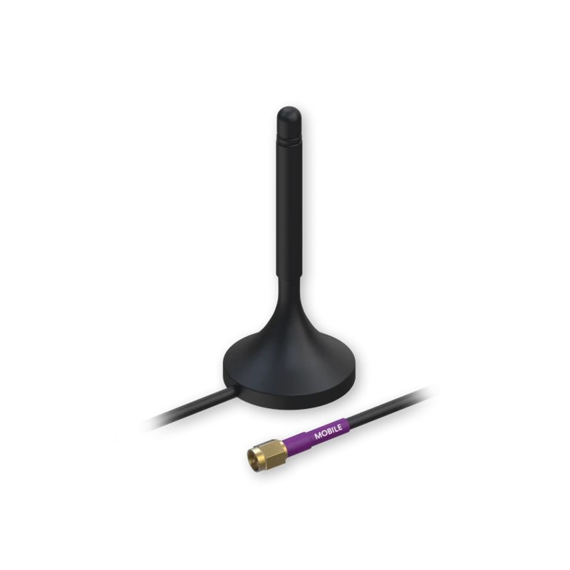 Teltonika Mobile 4G/LTE Magnetic SMA Antenna - 3m Cable Length