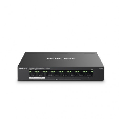 Mercusys MS108GP 8-Port Gigabit Desktop Switch with 7-Port PoE , Up to 250 m