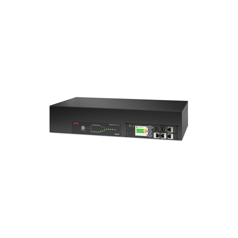 APC Netshelter Rack Automatic Transfer Switch, 2U, 32A, 230V, 2 IEC 309 IN, 16 C13, 2 C19 OUT, 50/60 Hz