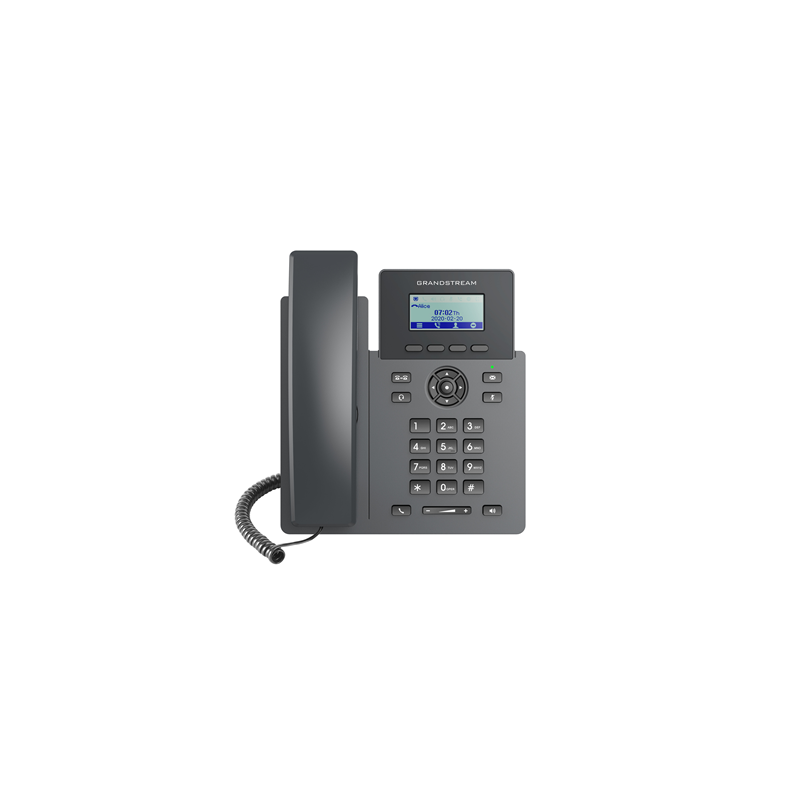Grandstream GRP2601 Carrier Grade  2 Line IP Phone, 2 SIP Accounts, 2.2' LCD, 132x48 Screen, HD Audio, PSU Included, 5 way Co