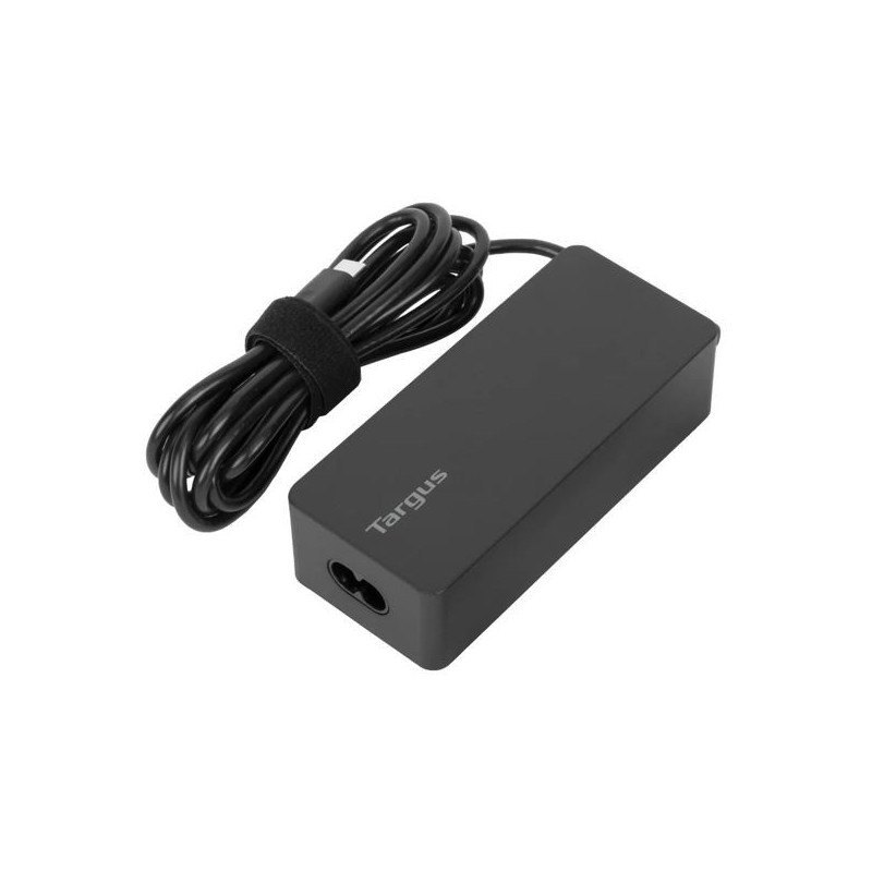 Targus 65W USB-C Charger Power Delivery Charge USB-C Laptop Tablet Mobile Phone Built-in Power Supply Protection 1.8M Cable 2