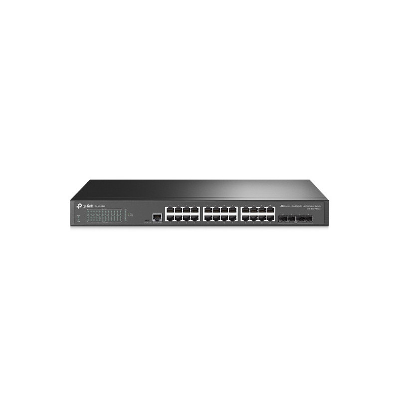 TP-Link SG3428  Omada 24-Port Gigabit L2  Managed Switch with 4 SFP Slots, Integration with Omada SDN Controller, Static Rout