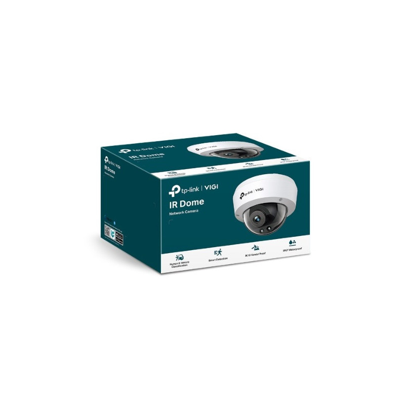 TP-Link VIGI 4MP C240I(4mm) IR Dome Network Camera, 4mm Lens, Smart Detection, 3YW