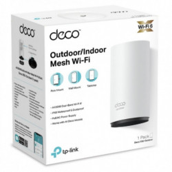 TP-Link Deco X50-Outdoor(1-pack) AX3000 Outdoor / Indoor Whole Home Mesh WiFi 6 Unit, 574 Mbps at 2.4 GHz   2402 Mbps at 5 GH