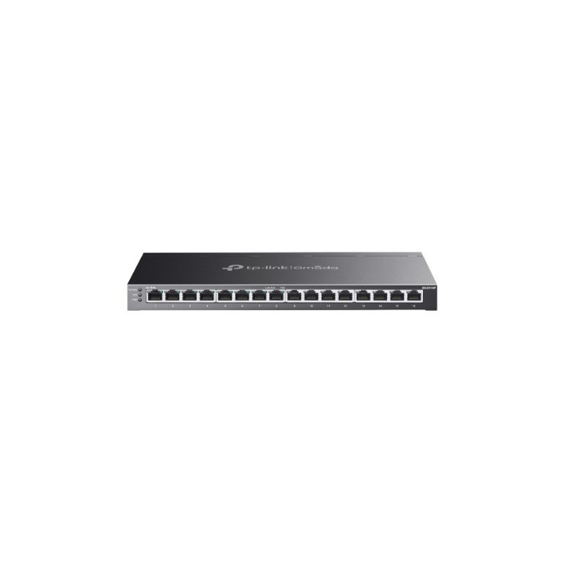 TP-Link SG2016P Omada 16-Port Gigabit Smart Switch with 8-Port PoE  , Integration with Omada SDN Controller, Static Routing, 