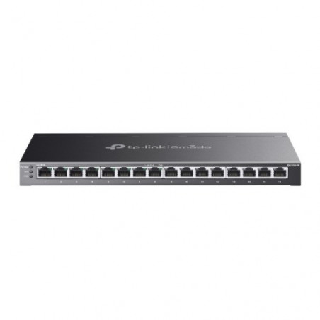 TP-Link SG2016P Omada 16-Port Gigabit Smart Switch with 8-Port PoE  , Integration with Omada SDN Controller, Static Routing, 