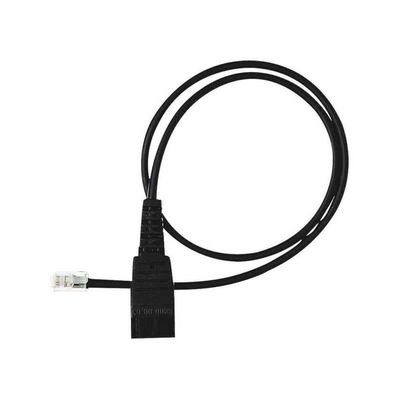 Yealink QD-RJ9-CORD,  QD to RJ Cord for YHS36/YHS34/YHS34 Lite, Quick Disconnect (QD) to RJ9 converter for Yealink YHS34, YHS