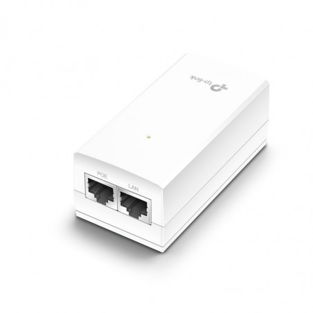 TP-Link POE2412G Omada 24V Passive PoE Injector Adapter, 1× Gigabit PoE Port, 1× Gigabit Non-PoE Port, Data and Power Carri