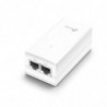 TP-Link POE2412G Omada 24V Passive PoE Injector Adapter, 1× Gigabit PoE Port, 1× Gigabit Non-PoE Port, Data and Power Carri