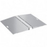 Brateck Two-Sided Aluminum Wheelchair Threshold Ramp, Silver Color, 1114x920x60mm, Weight Capacity 300kg (LS)