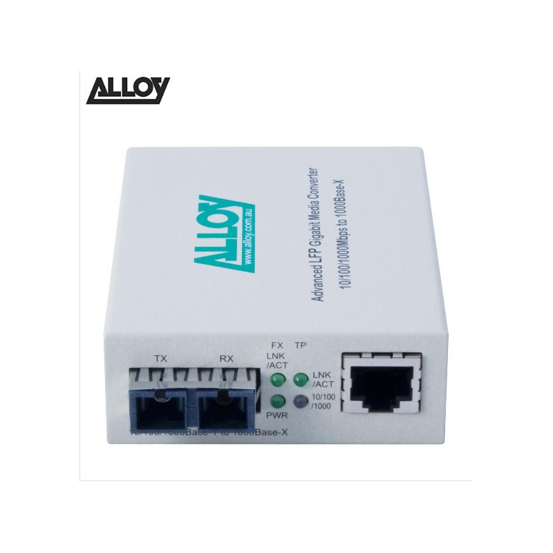 Alloy GCR2000SC.10 Gigabit Standalone, Rackmount Media Converter, Ethernet, Dual Purpose, Standalone or Installed