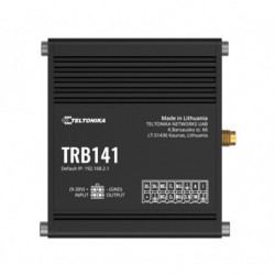 Teltonika TRB141 Industrial Rugged GPIO LTE Gateway, 4G/LTE (Cat 1), I/O Connector Block, Micro-USB, Compatible with Industri
