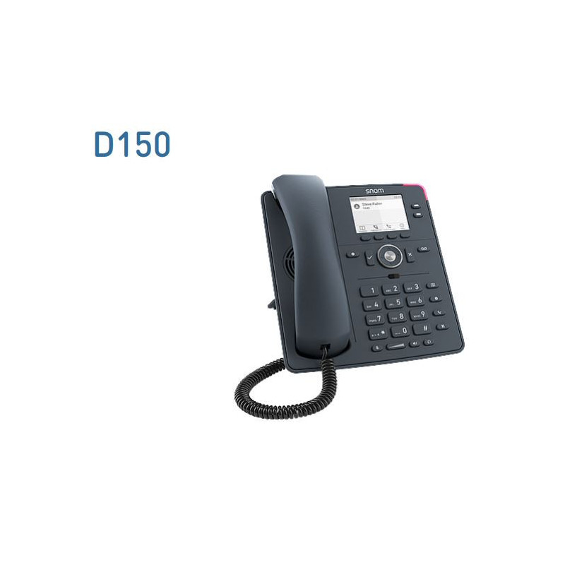 SNOM D150 Desk Telephone, PoE, HD Audio, Suitable For IP Desk Phone, Indoor& Wall Mounting,