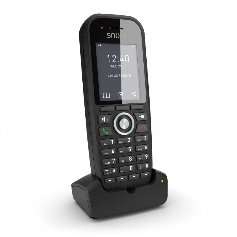 SNOM M30 IP DECT Handset, Multicell Compadible, Backlit Keyboard, Long Stangby Time,  Hold or Forward, Black **Please add IPS