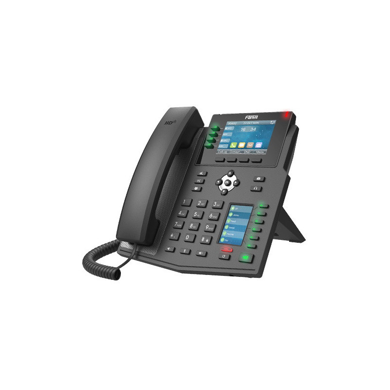 Fanvil X5U High End Enterprise IP Phone - 3.5' Colour Screen, 16 Lines, 40 x DSS Buttons, Dual Gigabit NIC,Bluetooth, *SBC Re