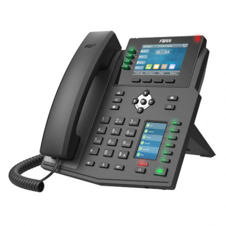 Fanvil X5U High End Enterprise IP Phone - 3.5' Colour Screen, 16 Lines, 40 x DSS Buttons, Dual Gigabit NIC,Bluetooth, *SBC Re