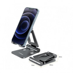 mbeat®  MB-STD-S2PGRY Stage S2 Hands-Free Mobile Stand GREY Compact and Durable Optimised Hands-free Space-saving Portabilit