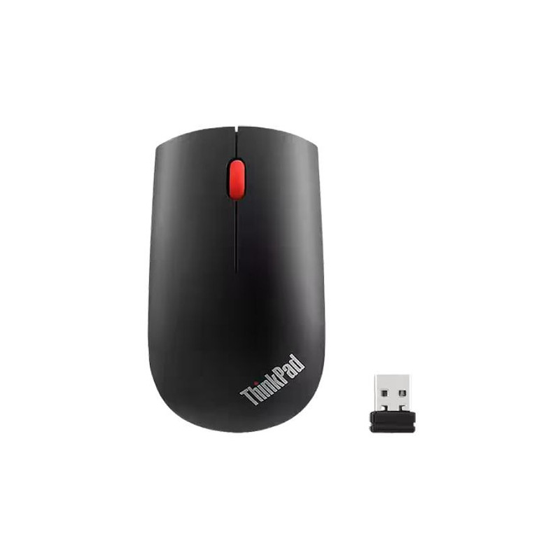 LENOVO ThinkPad Essentials Compact Wireless Mouse 2.4 GHz Wireless via Nano USB 1200 DPI Optical sensor Supported PC with USB