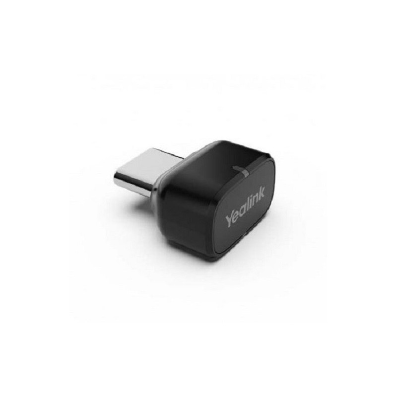 Yealink BT51-C, USB-C Bluetooth Dongle, Support BH72/BH76 Connect To PC , guarantees a first-rate range of up to 100ft/30m Bl