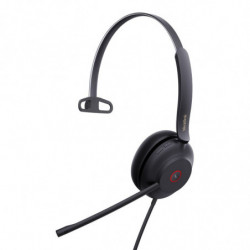 Yealink UH37 Mono USB Wired Headset, UC, USB-C, 35mm Speaker, Busylight, Leather Ear Cushion,HD Audio, 2Mic Noise Killer, Mic