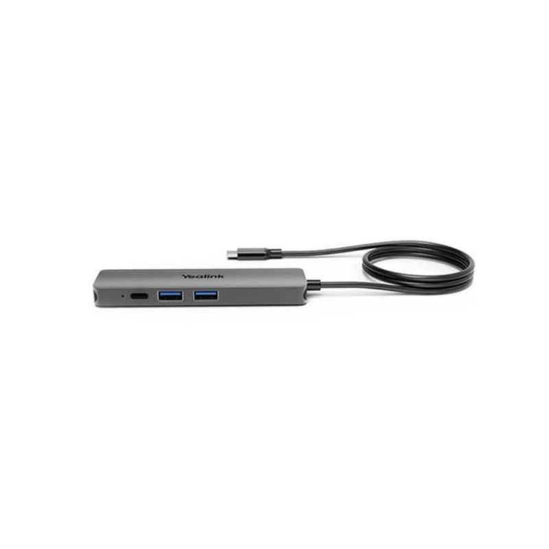 Yealink BYOD Box Cable Hub, with 1.5m USB-C Cable (USB-C to USB-A adapter included), easy plug&play setups,  Support to charg