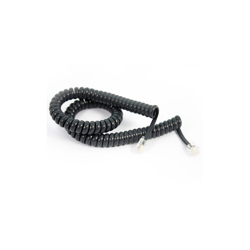 Yealink CAB-T27/9 Spiral Curly Cable for Handset T27 and T29, RJ9 (4P4C) port for both the handset and the headset SPC-2.5M