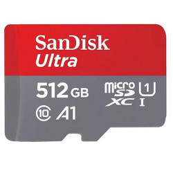 SanDisk 512GB Ultra MicroSDXC UHS-I Memory Card - 150MB/s -Capacity: 512GB - Compatibility: Compatible with microSDHC and mic