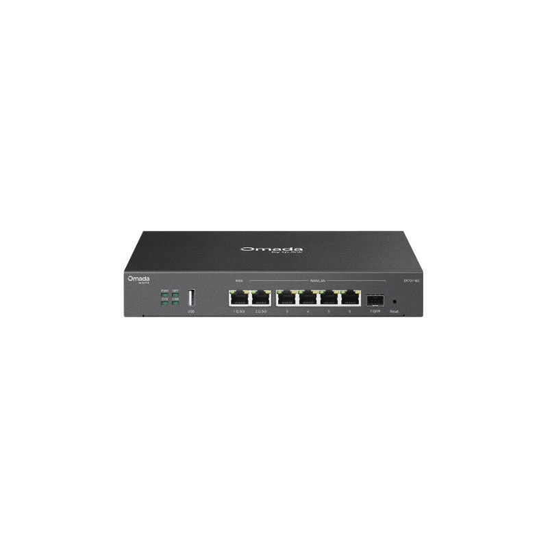 TP-Link ER707-M2 Omada Multi-Gigabit VPN Router Omada, 2x 2.5Gbps RJ45, 5x Gigabit (1xSFP   4x RJ45), Load Balance, 1x USB, H