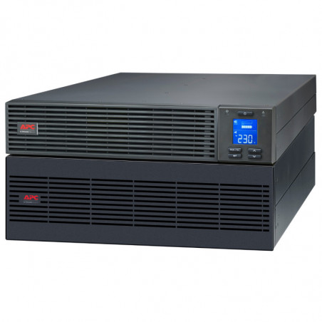 APC Easy UPS 6000VA/6000W Online UPS, 5U Rackmount, 230V/HW Input, 1x HW Outlets, Lead Acid Battery, W/ Battery Pack, W/ Rail