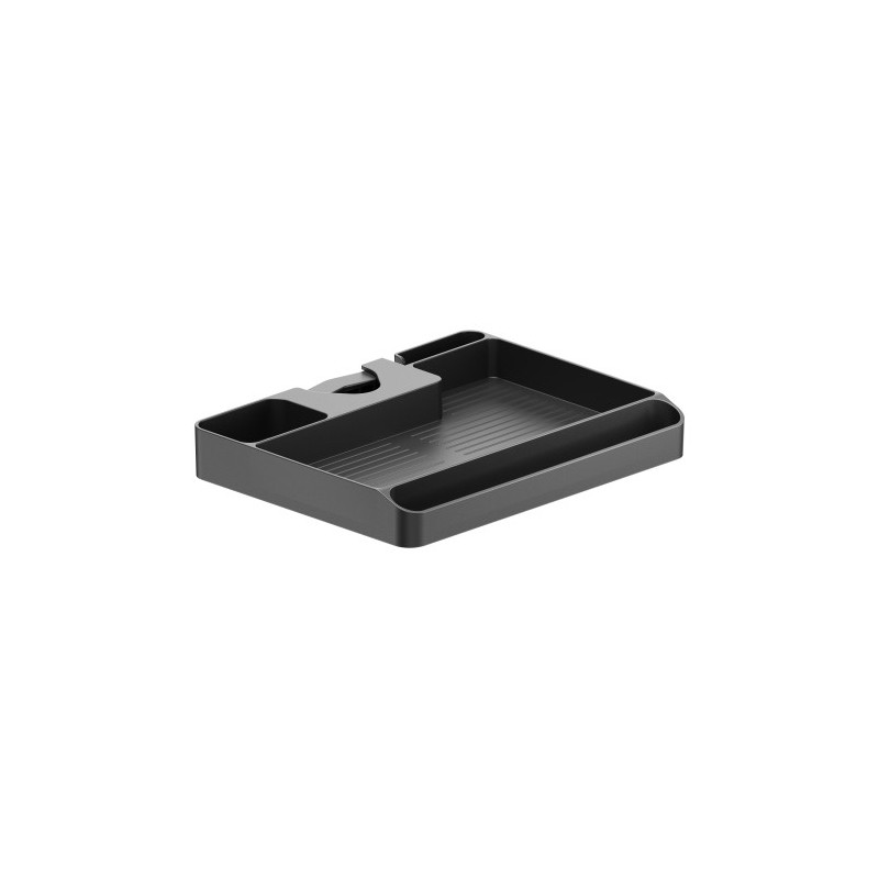 Brateck Pole Mounted Storage Shelf Easily mounted to Φ30-48mm (1.2'-1.9') poles (BLACK) 224x176x30mm (8.8'x6.9'x1.2' ) (LS)