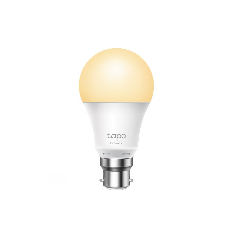 TP-Link Tapo L510B Smart Light Bulb Bayonet Fitting Dimmable, No Hub Required, Voice Control, Schedule & Timer 2700K 8.7W 2.4