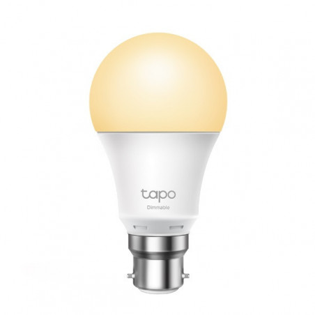 TP-Link Tapo L510B Smart Light Bulb Bayonet Fitting Dimmable, No Hub Required, Voice Control, Schedule & Timer 2700K 8.7W 2.4