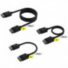 Corsair iCUE LINK Cable Kit with Straight connectors - 100mm x 1, 200mm x 1, 600mm x 1 Black(LS)