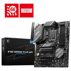 MSI B760 GAMING PLUS WIFI  ATX Motherboard, 4x DDR5~192GB, 5x PCI-E x 16, 2x M.2, 4x SATA, 2x USB 3.2 , 4x USB 2.0  1 USBx C