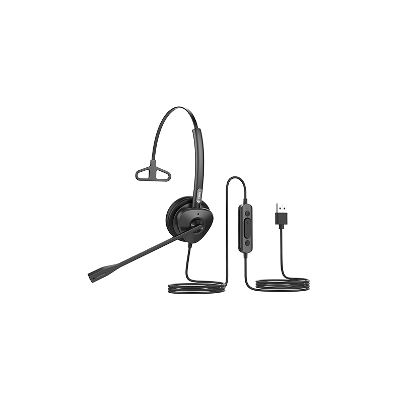 Fanvil HT301-U USB Mono Headset - OverThe Head Design, Suit For Small Office, Home Office (SOHO) Or Call Center Staff - USB C
