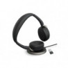 Jabra Evolve2 65 Flex MS Stereo Bluetooth Headset, Link380a USB-A Dongle & Wireless Charging Stand Foldable Design, 2Yr Warra