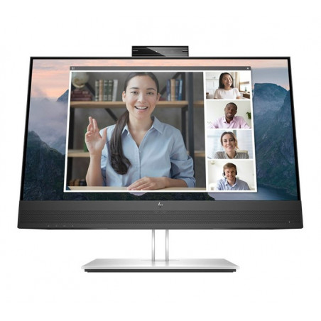 HP E24MV G4 23.8'/24' FHD Conferencing Monitor 1920x1080 16:9 5ms Height Adjustable Tilt Swivel Pivot Webcam Speakers 4xUSB H