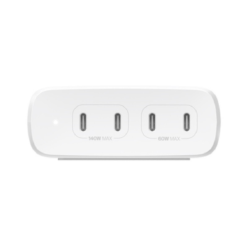 Belkin BoostCharge Pro 200W USB-C (PD 3.0) 4-Port GaN Wall Charger - White (WCH015AUWH), 140W Max Single Port, CEW $2500, 2 Y
