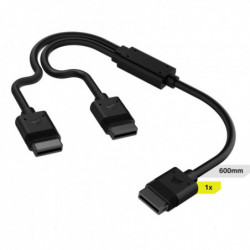 Corsair iCUE LINK Cable, 1x 600mm Y-Cable with Straight connectors, Black (LS)
