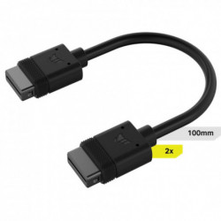 Corsair iCUE LINK Cable, 2x 100mm with Straight connectors, Black(LS)