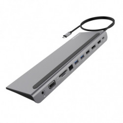 mbeat® Elite Triple Display USB-C Docking Station with 100W Power Delivery 1xHDMI, 1x DisplayPort, 1x VGA, 2x USB 3.0, 1x US