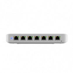 Ubiquiti Ultra 60W, Compact 8-port Layer 2 GbE PoE Switch, Versatile Mounting, 7 GbE PoE  Output ports, 1 GbE Port, Includes 