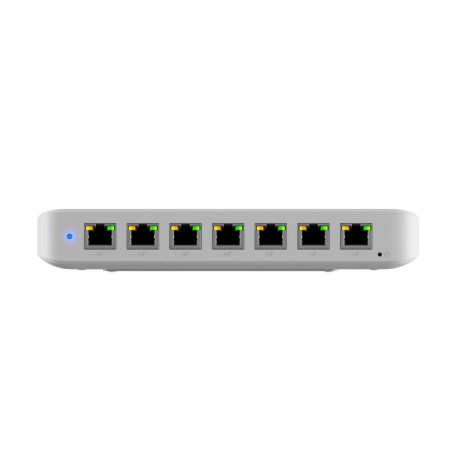 Ubiquiti Ultra 60W, Compact 8-port Layer 2 GbE PoE Switch, Versatile Mounting, 7 GbE PoE  Output ports, 1 GbE Port, Includes 