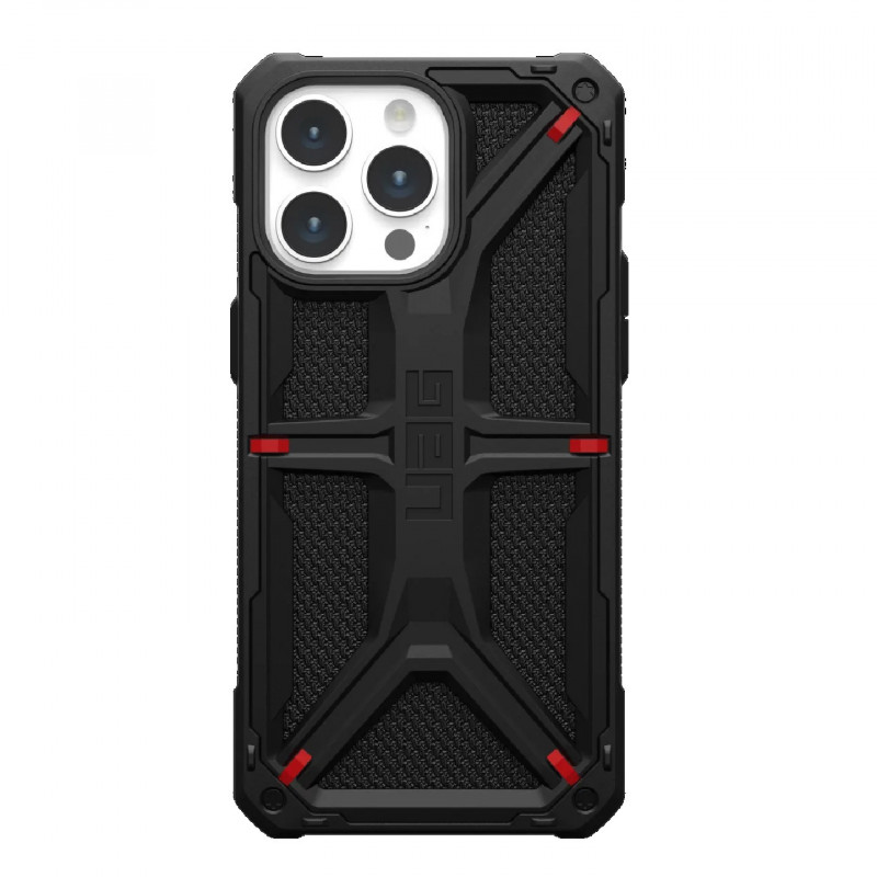 UAG Monarch Kevlar Apple iPhone 15 Pro Max (6.7') Rugged Case - Kevlar Black(114298113940), 20ft. Drop Protection (6M), 10 Ye