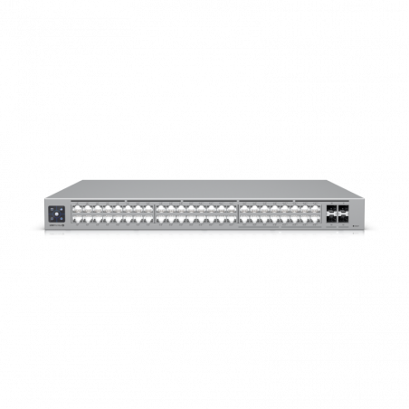 Ubiquiti UniFi Network, Switch, 48-Port,  POE 720W, (16) 2.5 GbE ports, 8 PoE , 8 PoE  , (4) 10G SFP  Ports,  Layer3,  Rack M