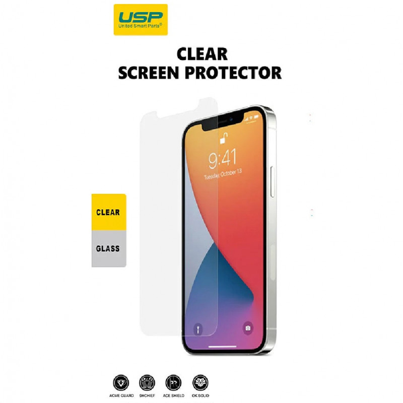 USP Apple iPhone SE (3rd & 2nd Gen) and iPhone 8 / iPhone 7 (4.7') Tempered Glass Screen Protector - Full Coverage, 9H Hardne