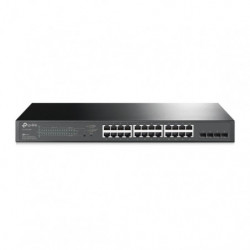 TP-Link SG2428P JetStream 28-Port Gigabit Smart Switch 24-Port PoE  4 Gigabit SFP, Omada SDN, 802.1p CoS/DSCP QOS, Rack Mount