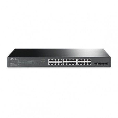 TP-Link SG2428P JetStream 28-Port Gigabit Smart Switch 24-Port PoE  4 Gigabit SFP, Omada SDN, 802.1p CoS/DSCP QOS, Rack Mount