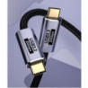 USP BoostUp Cafule Braided USB-C to USB-C (3.2 Gen 2x2) Charge & Video Cable (1M) - Black, 5A/100W PD, 20Gbps, 8K/60Hz, 5 Yea