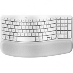 (LS) Logitech Ergo Series Wave Keys Wireless Ergonomic Keyboard (Off-white)